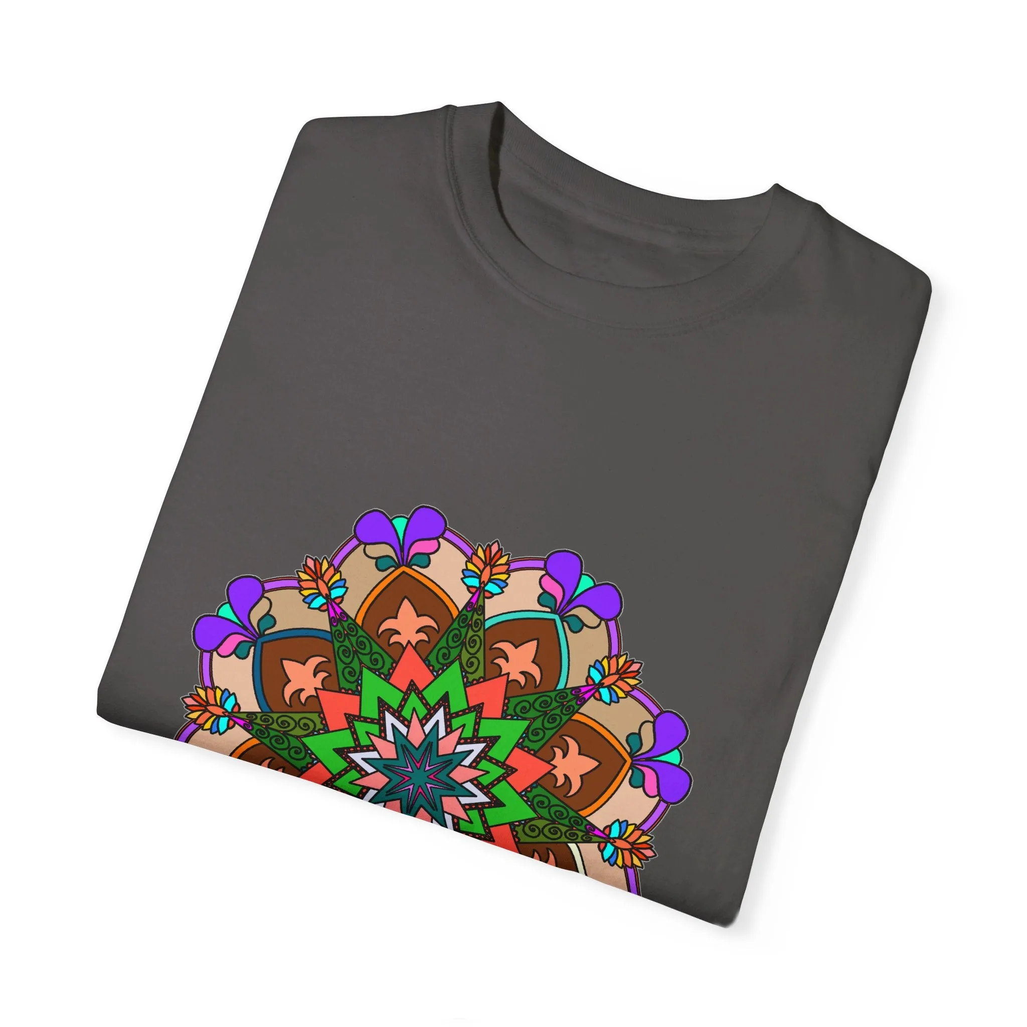 Hand-Drawn Mandala T-Shirt - 100% Cotton - Unisex