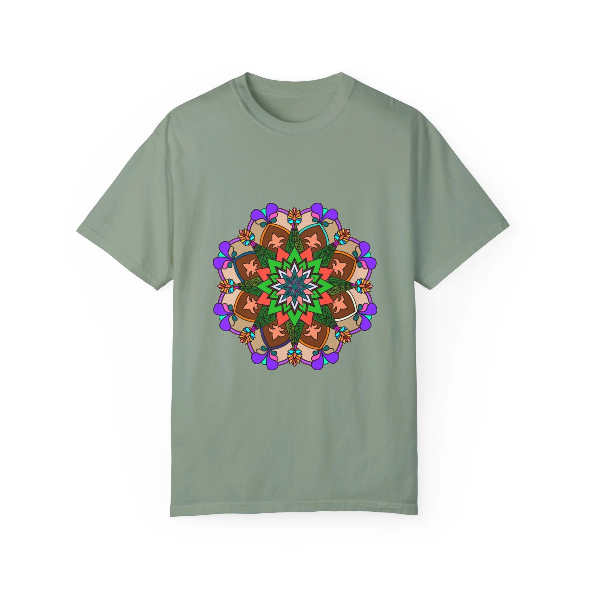 Hand-Drawn Mandala T-Shirt - 100% Cotton - Unisex