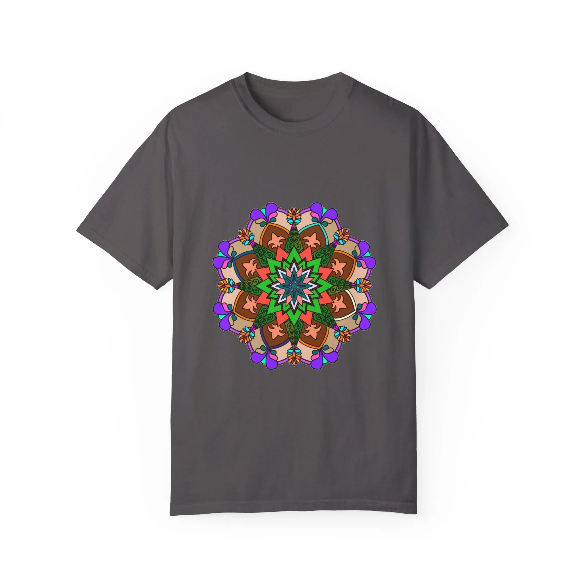 Hand-Drawn Mandala T-Shirt - 100% Cotton - Unisex