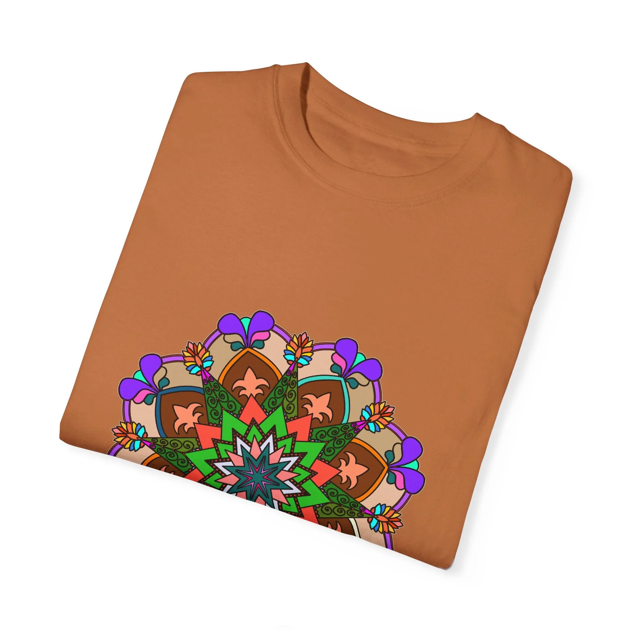 Hand-Drawn Mandala T-Shirt - 100% Cotton - Unisex