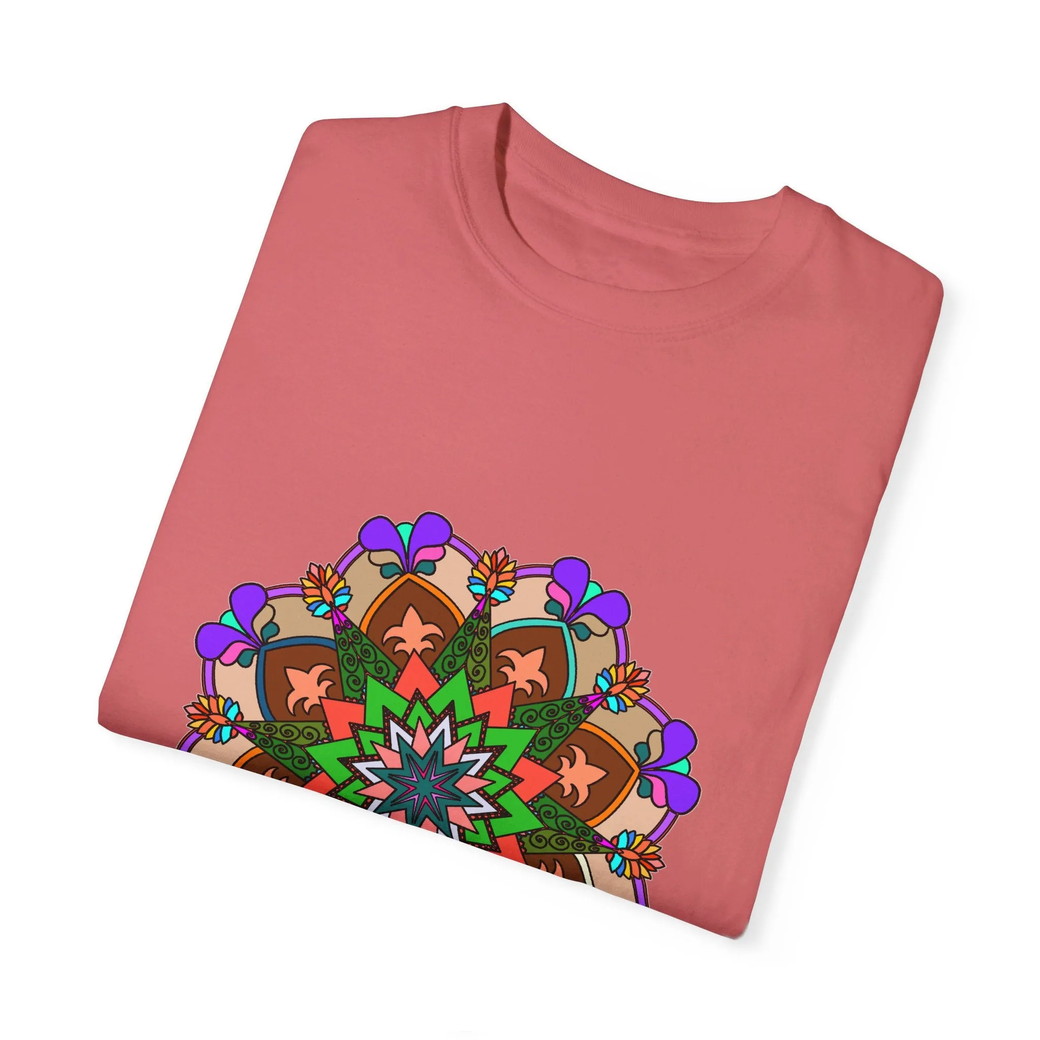 Hand-Drawn Mandala T-Shirt - 100% Cotton - Unisex