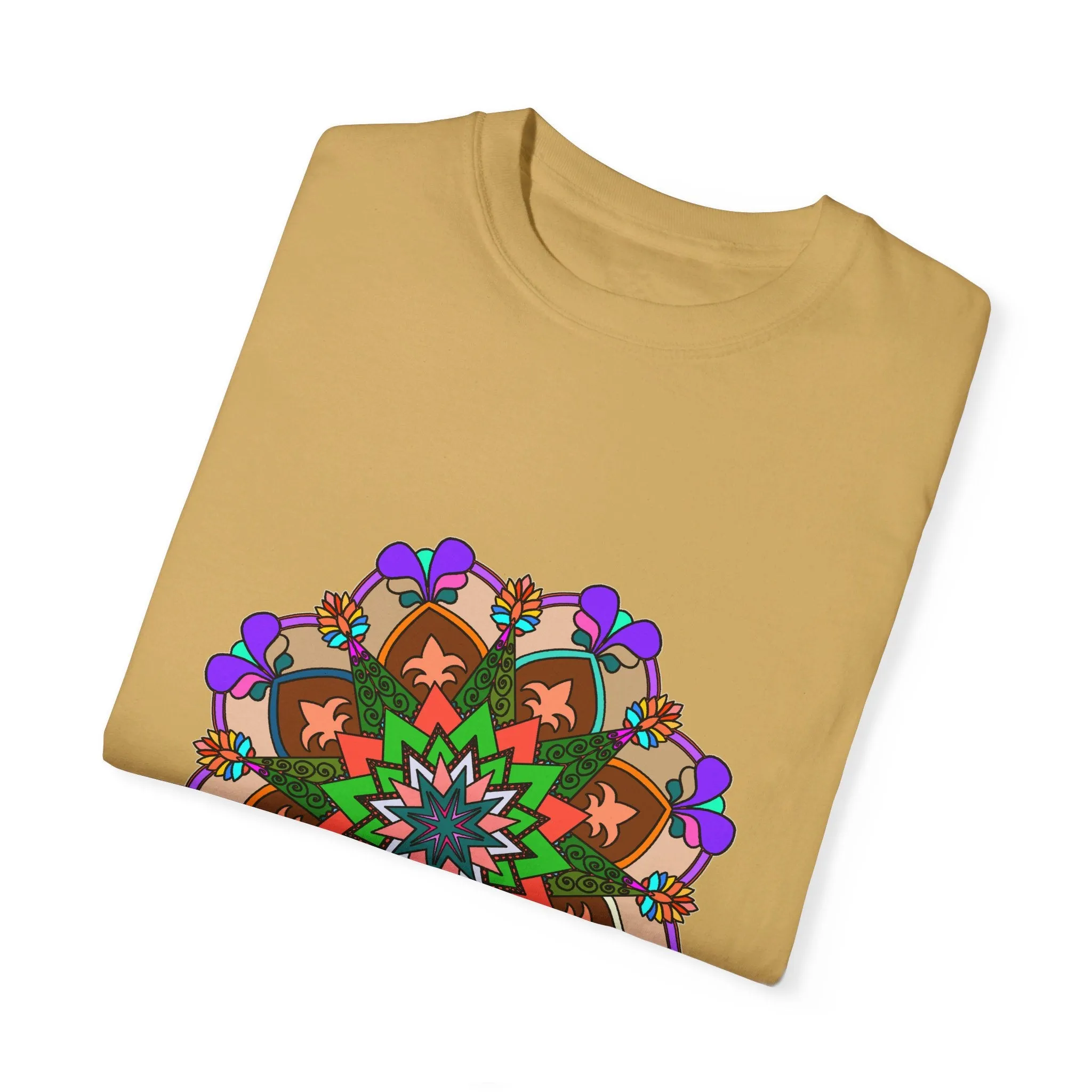 Hand-Drawn Mandala T-Shirt - 100% Cotton - Unisex