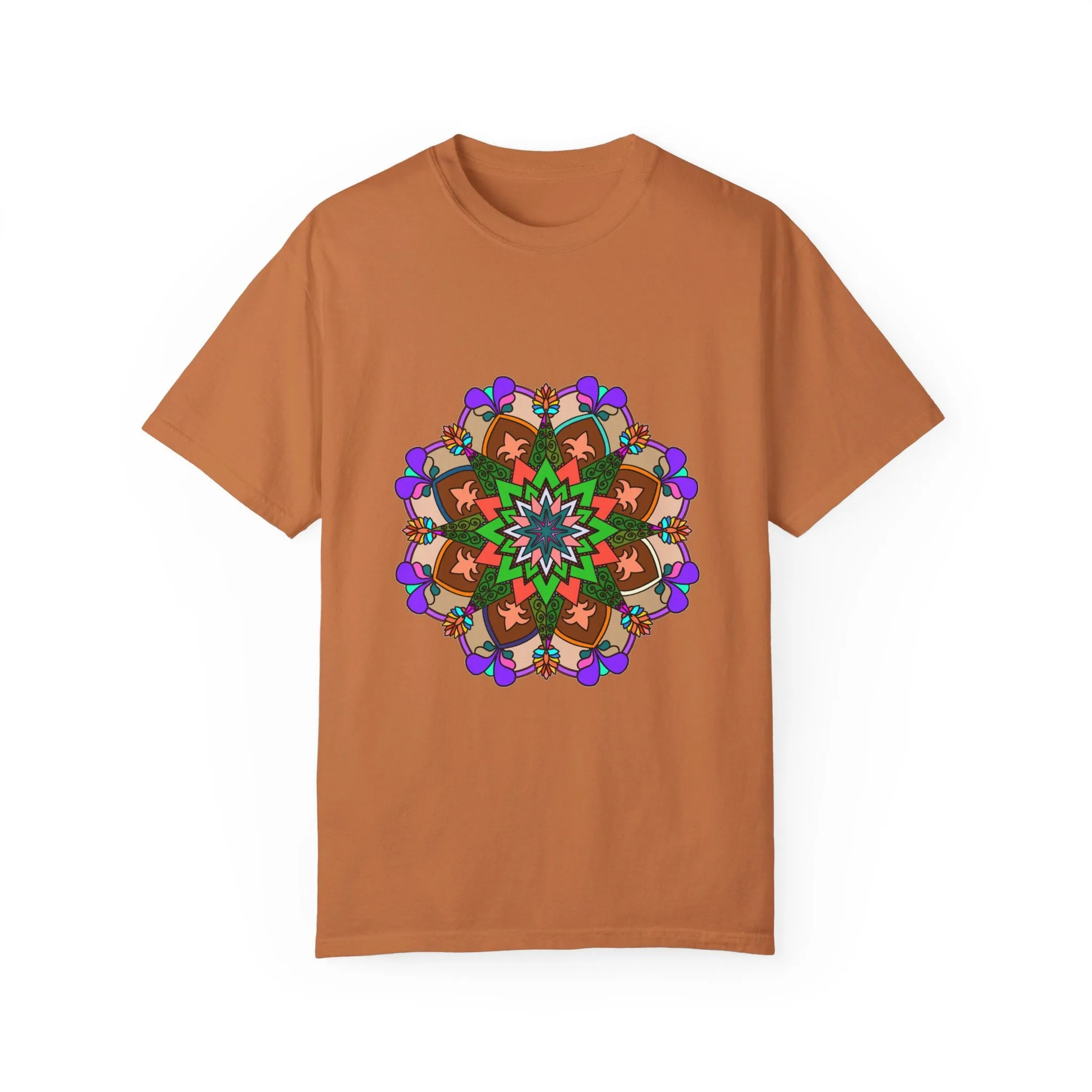 Hand-Drawn Mandala T-Shirt - 100% Cotton - Unisex