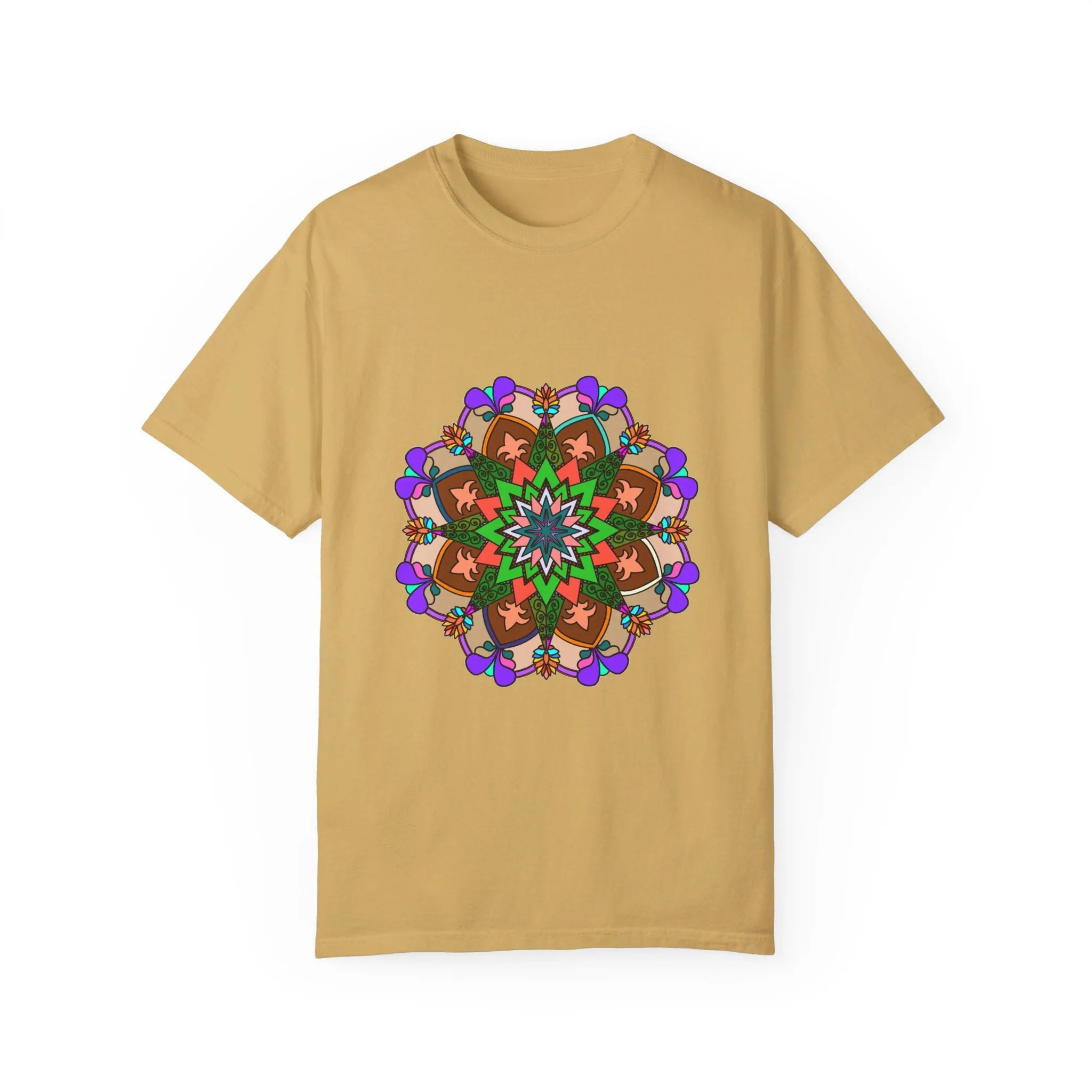 Hand-Drawn Mandala T-Shirt - 100% Cotton - Unisex