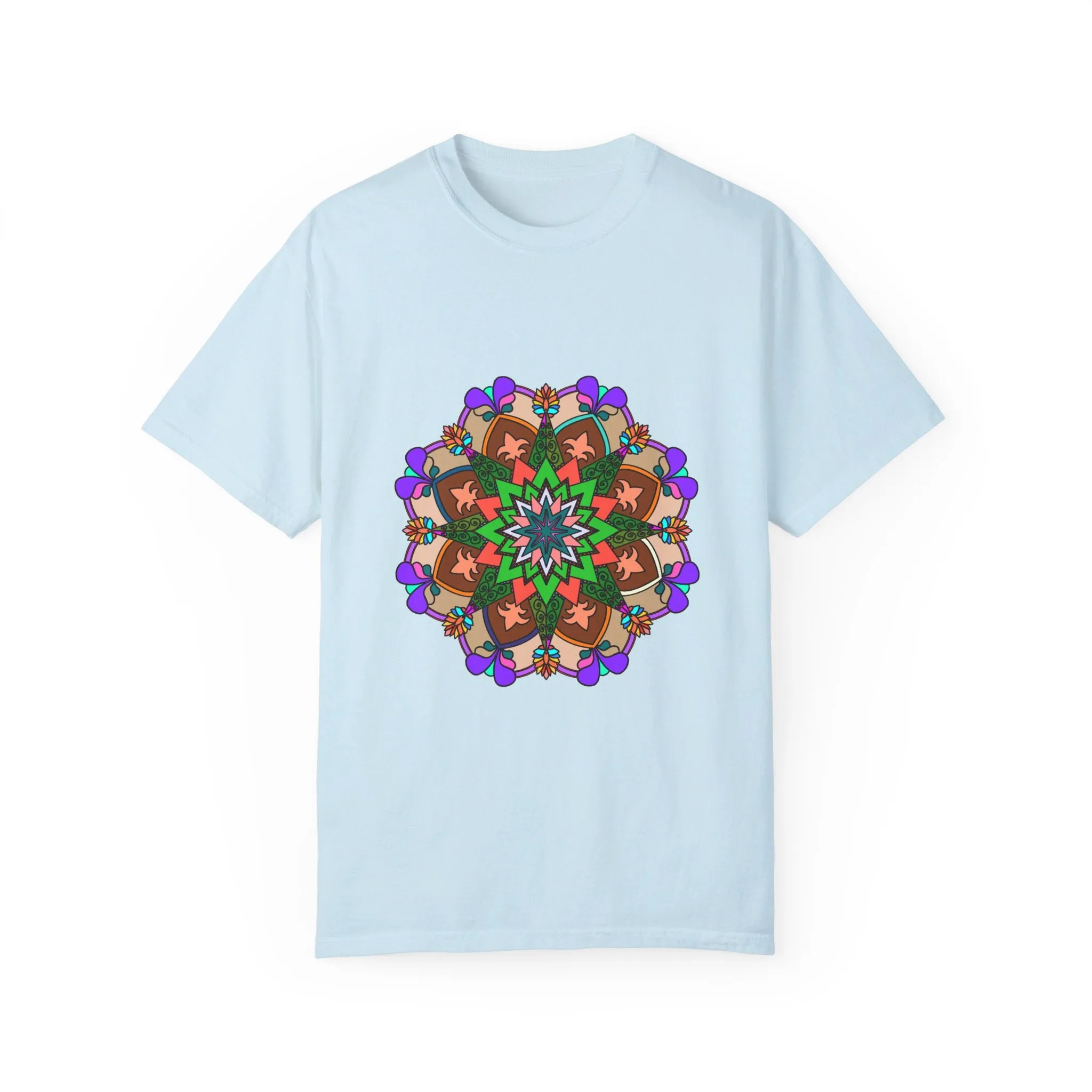 Hand-Drawn Mandala T-Shirt - 100% Cotton - Unisex