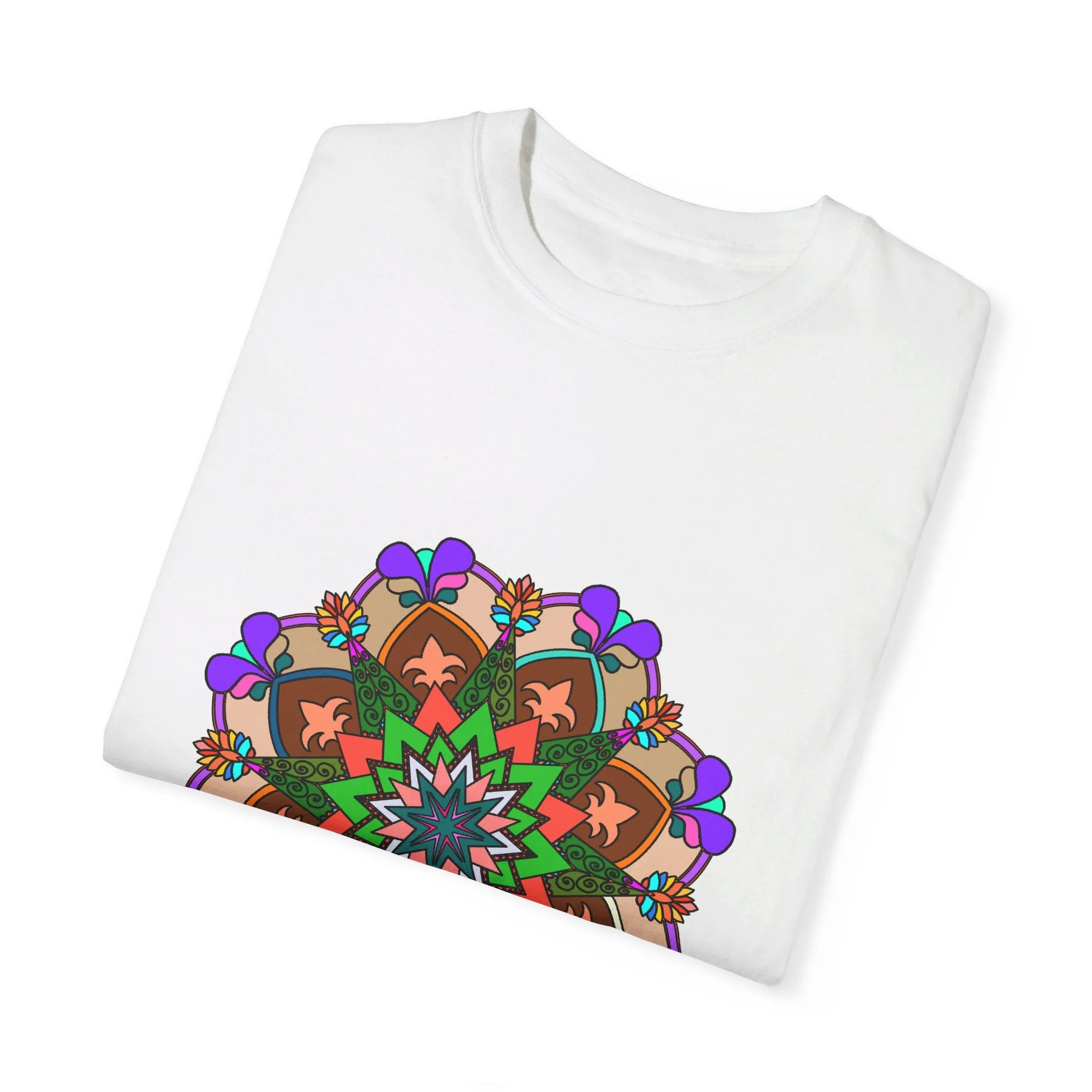 Hand-Drawn Mandala T-Shirt - 100% Cotton - Unisex