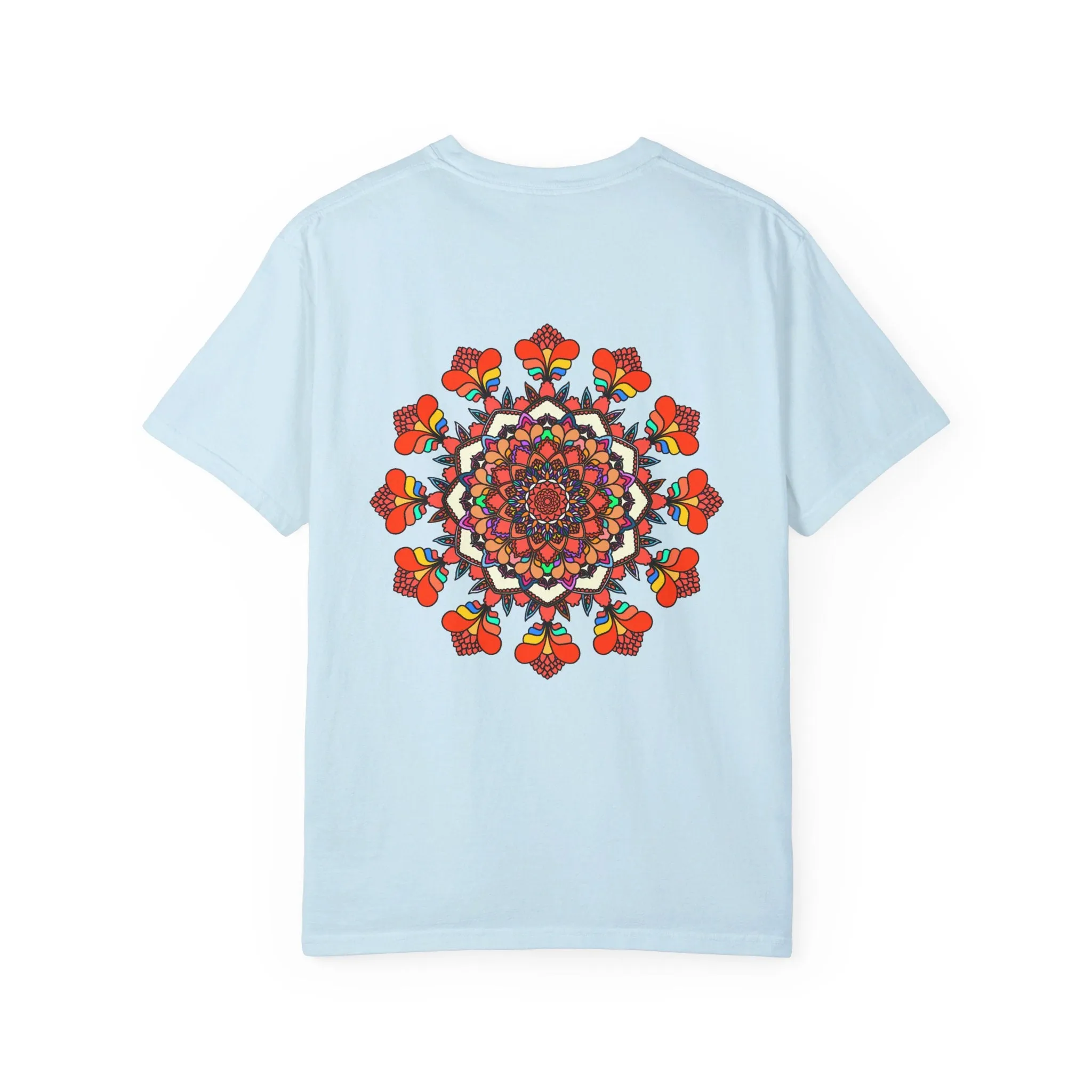 Handmade Mandala Design T-Shirt - 100% Cotton