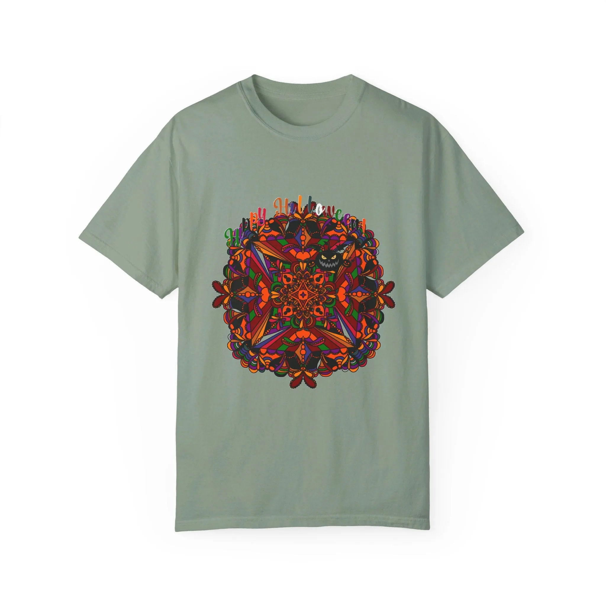 Handmade Pumpkin Mandala Design Tee