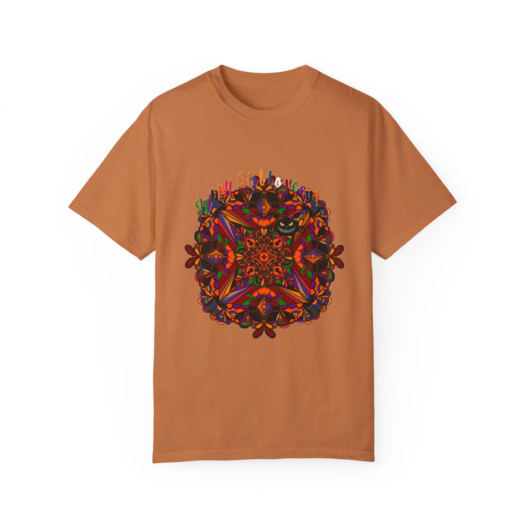 Handmade Pumpkin Mandala Design Tee