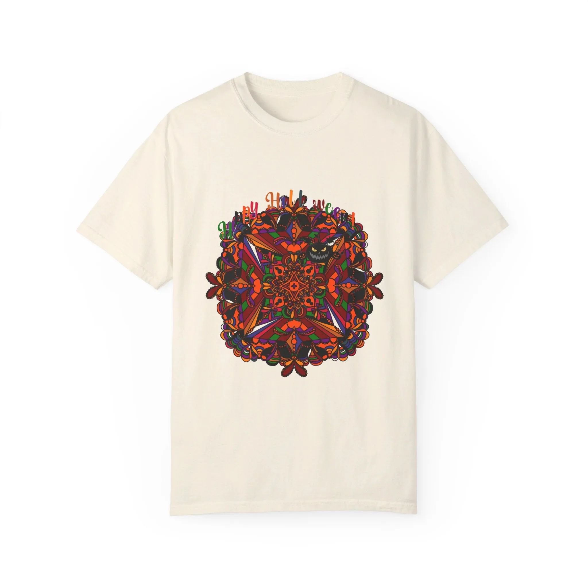 Handmade Pumpkin Mandala Design Tee