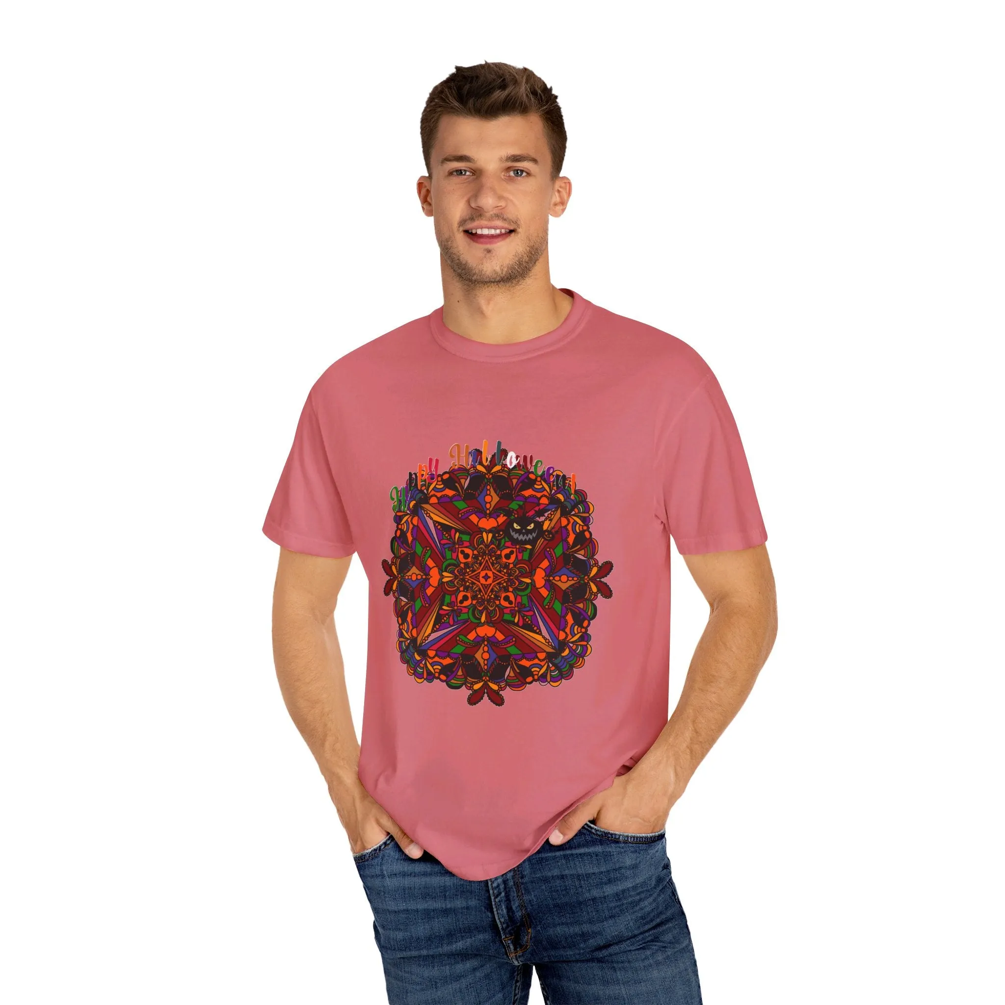 Handmade Pumpkin Mandala Design Tee