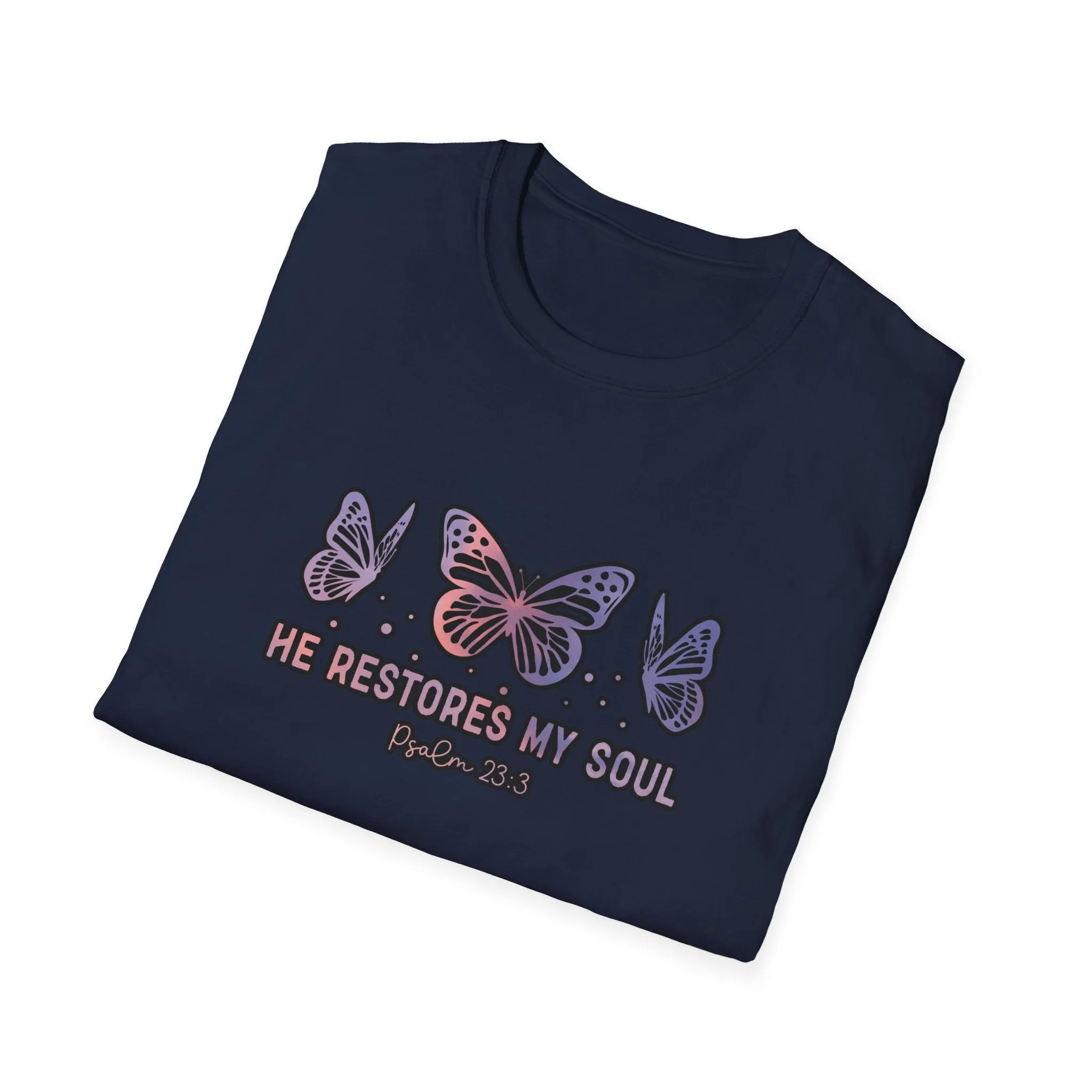 He Restores Faith Unisex Softstyle T-Shirt