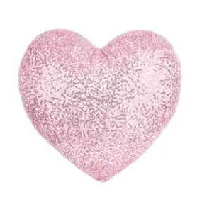 Heart Shaped Sequin Cushion