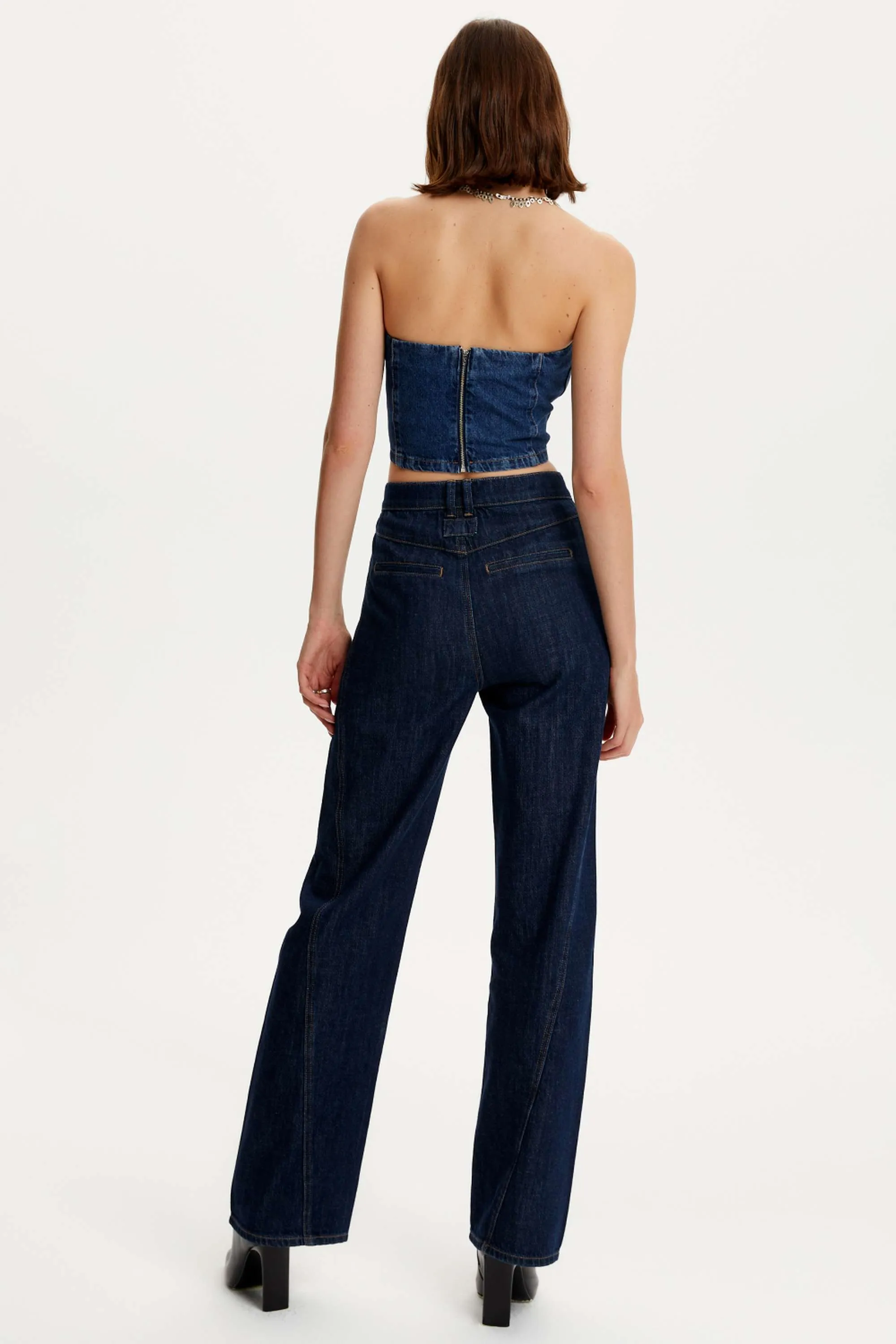 High-Waisted Straight Jeans (Final Sale)