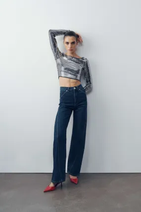 High-Waisted Straight Jeans (Final Sale)