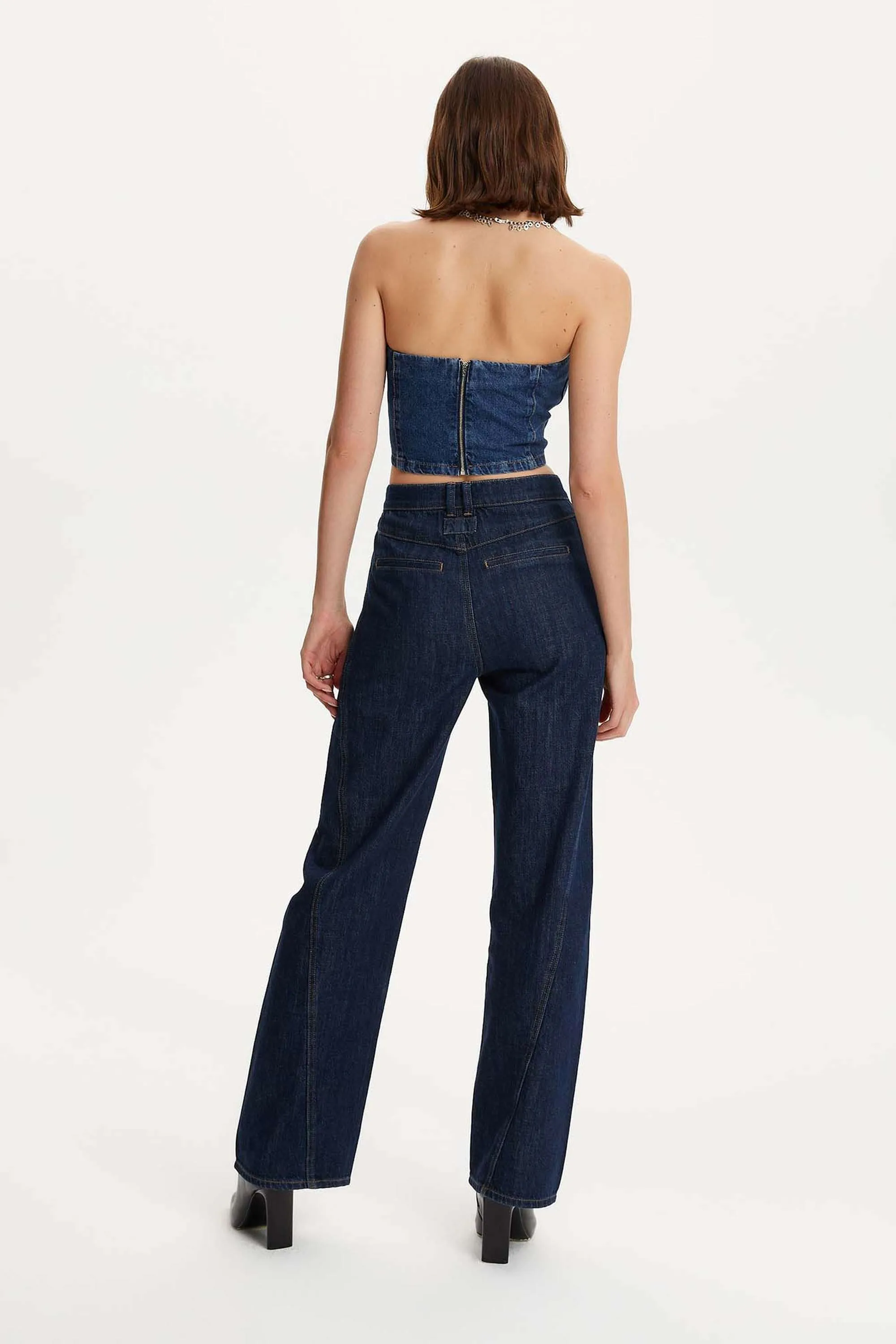 High-Waisted Straight Jeans (Final Sale)