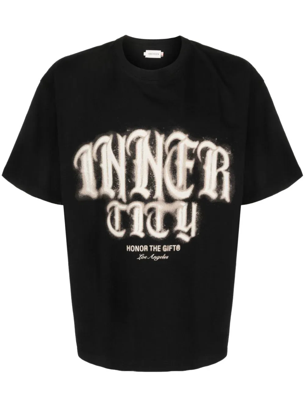 Honor The Gift C-fall Stamp Inner City Tee- BLACK/WHITE