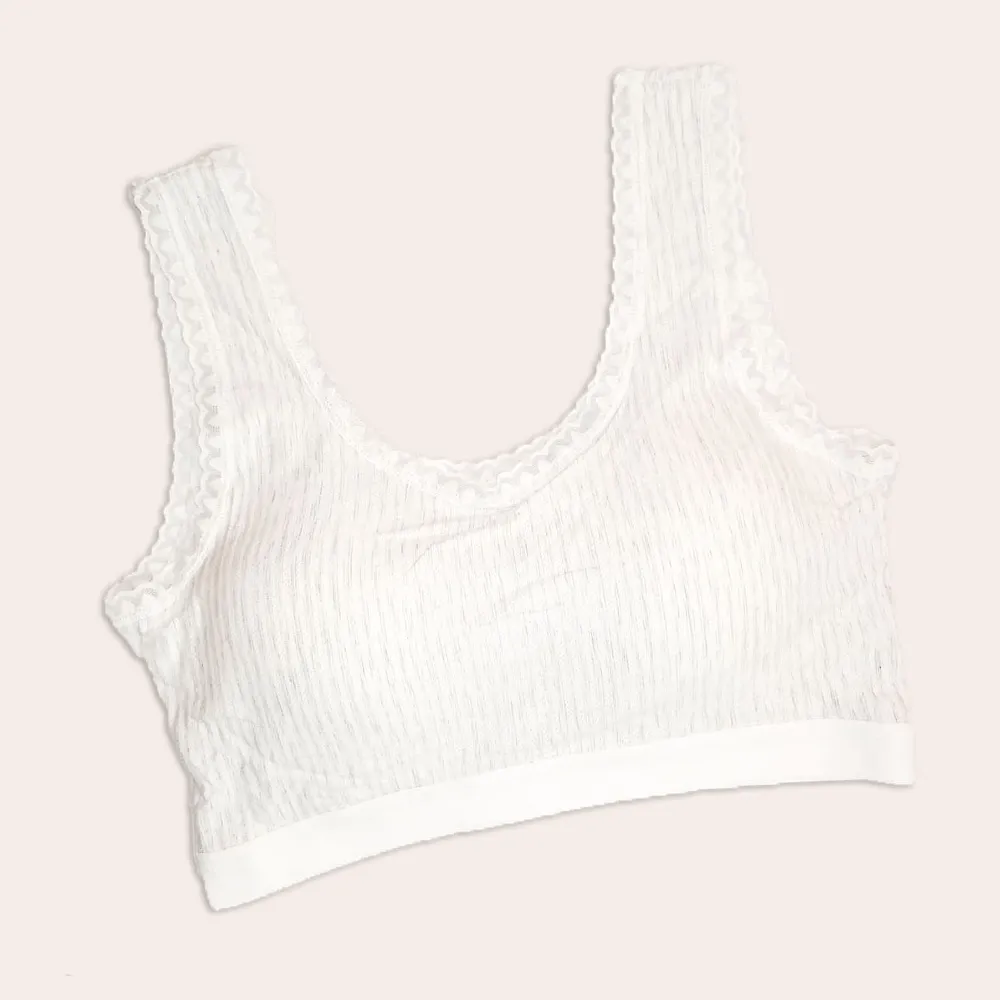 Ladies Wireless Thin Padded Cotton Comfy Bra