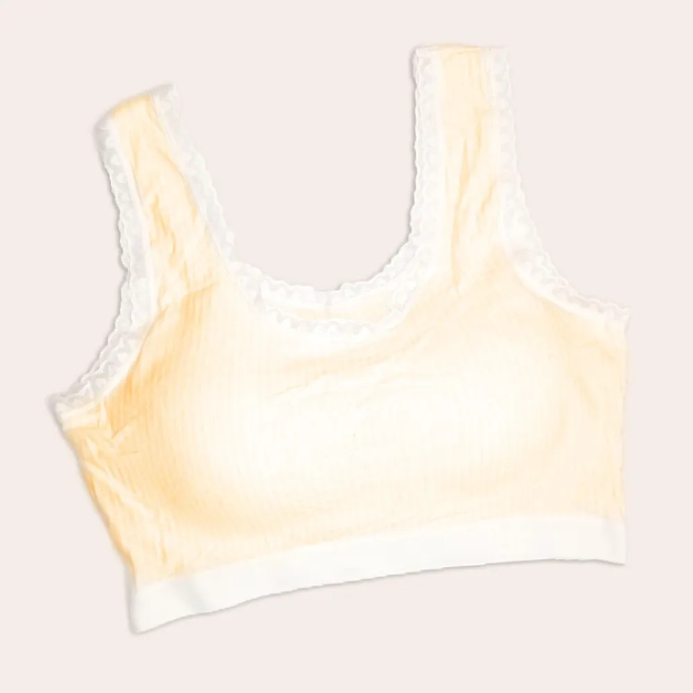 Ladies Wireless Thin Padded Cotton Comfy Bra