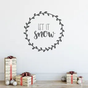 Let It Snow Wall Decal