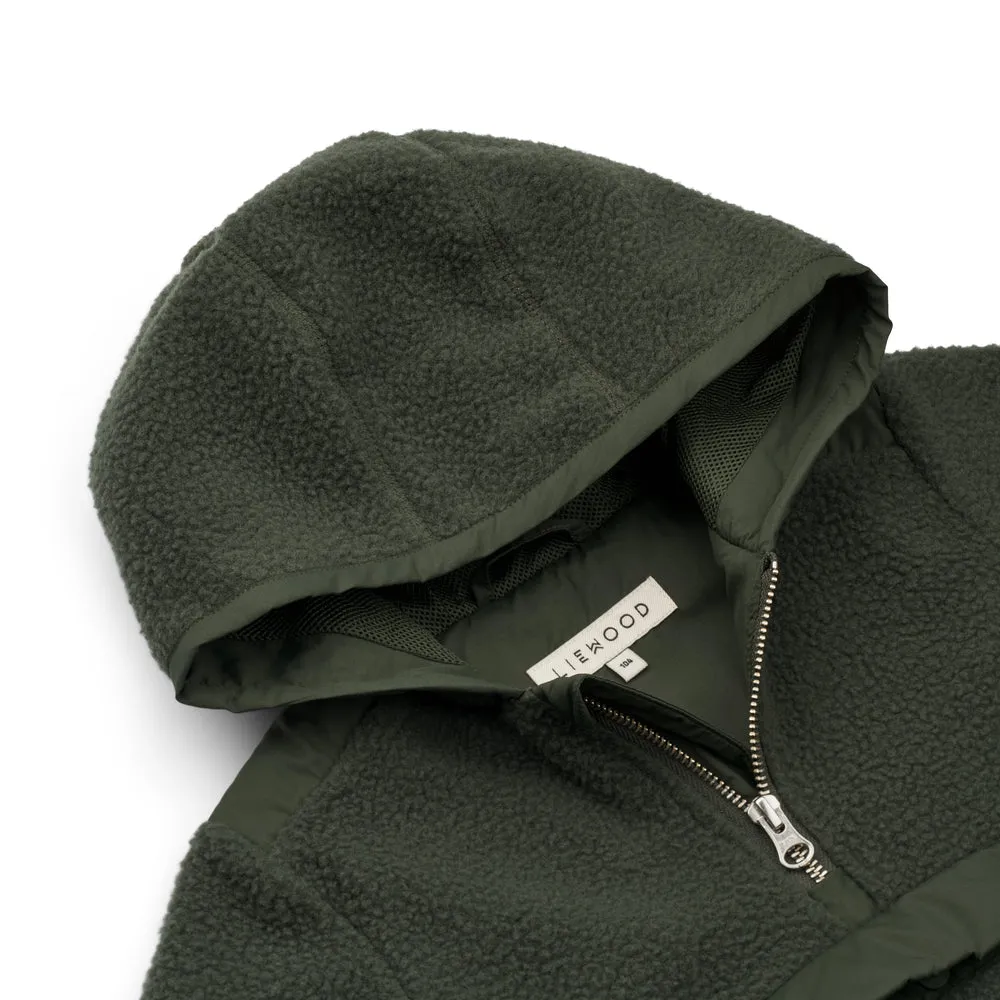 Liewood Elmer Fleece Jacket - Hunter Green