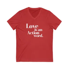 Love Unisex V-Neck Tee