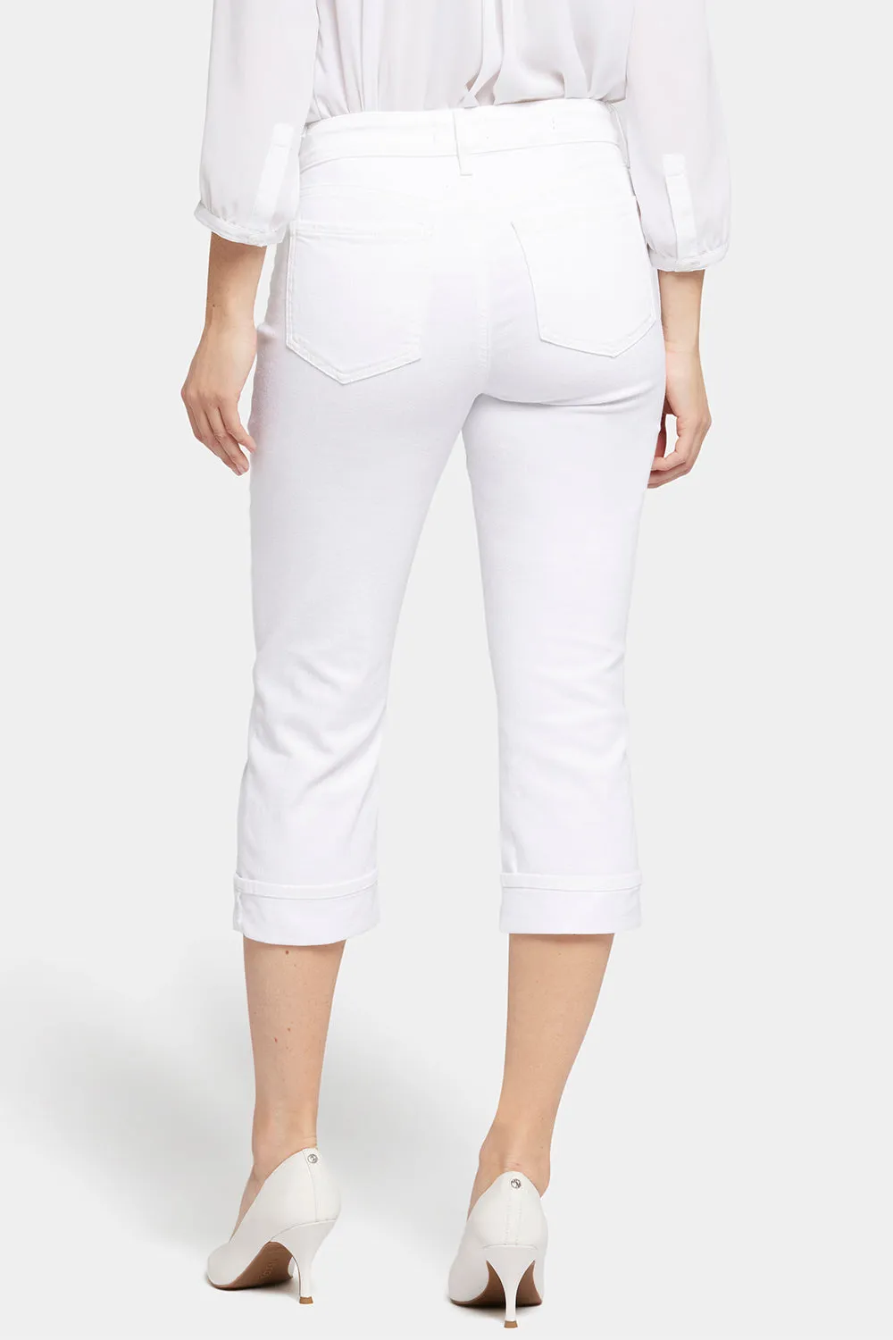 Marilyn Straight Crop Jeans - Optic White