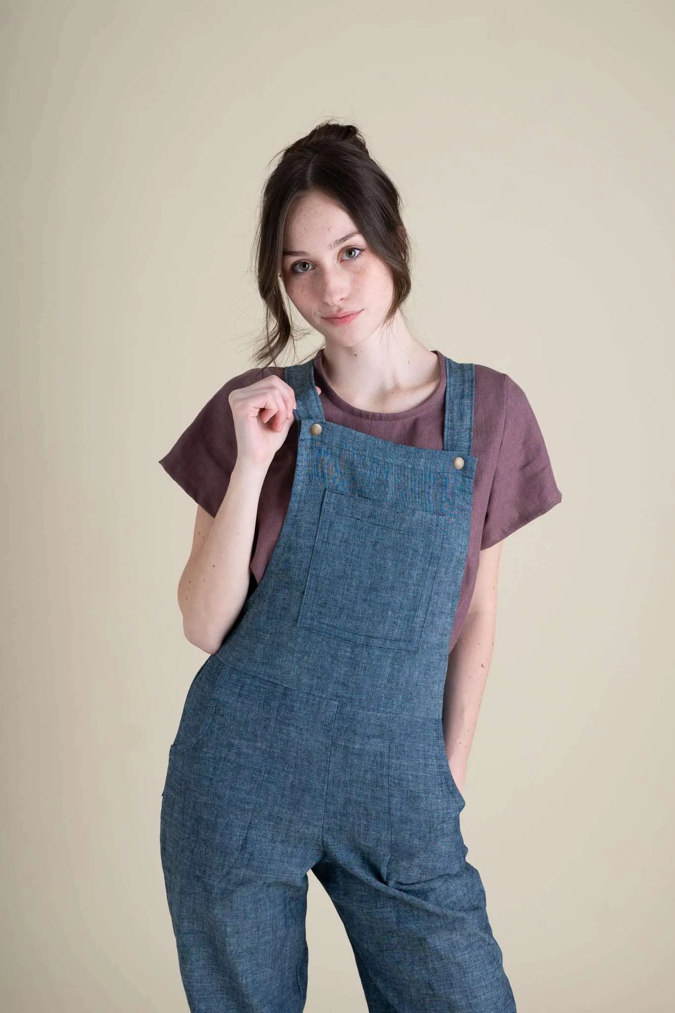 Market Overalls in Indigo Chambray