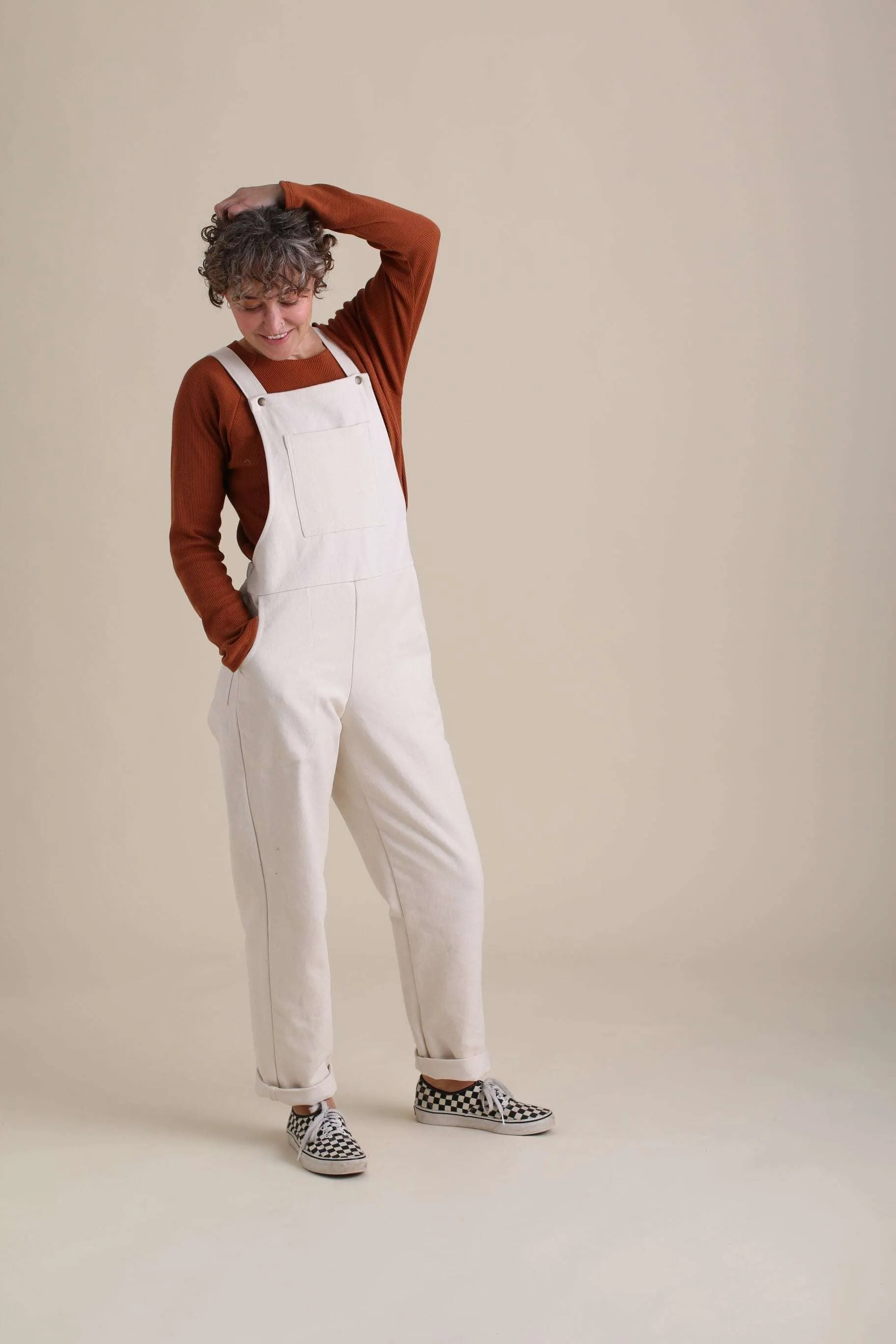 Market Overalls in Natural Denim