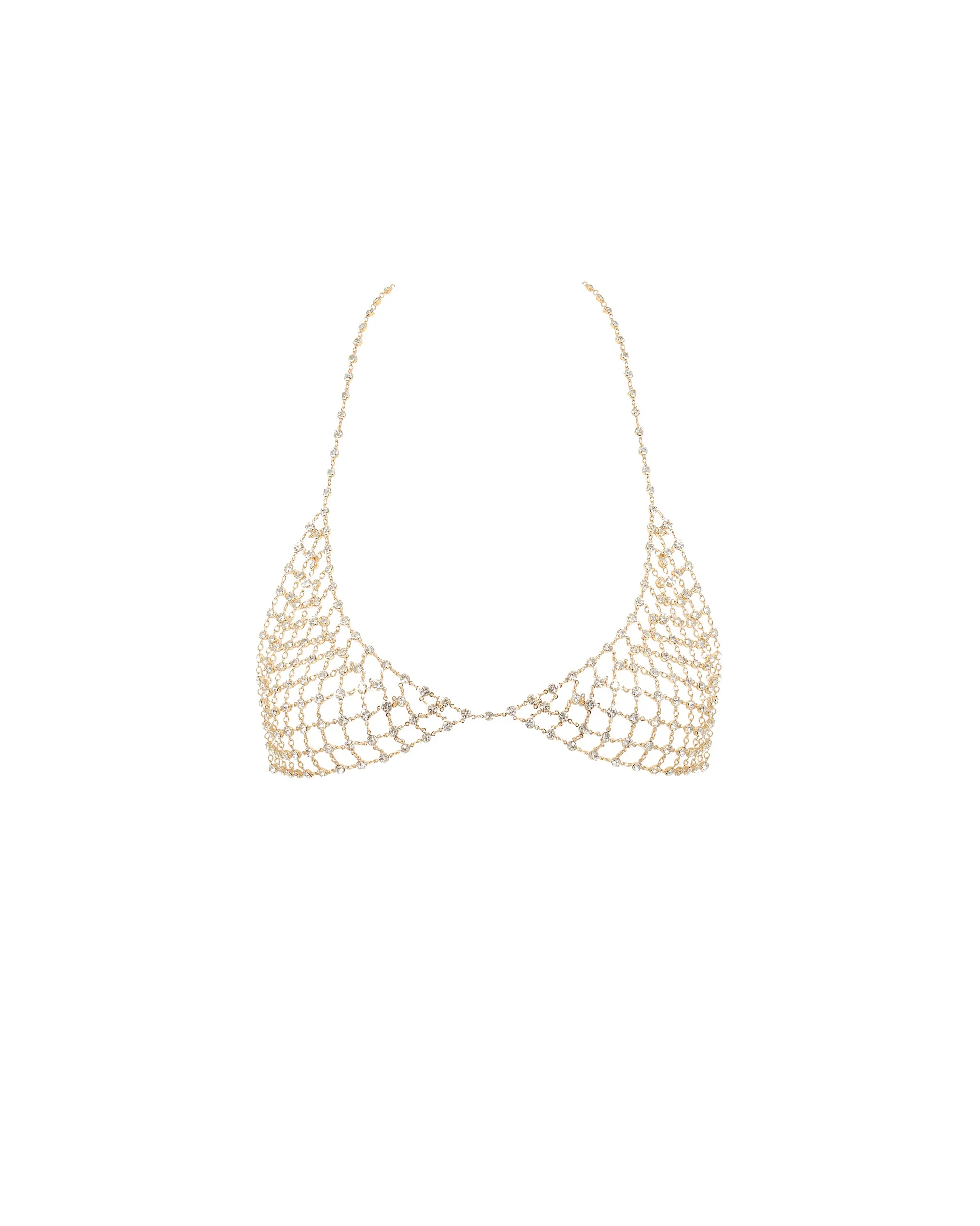 Marli Diamond Lattice Soft Bra Gold/Clear