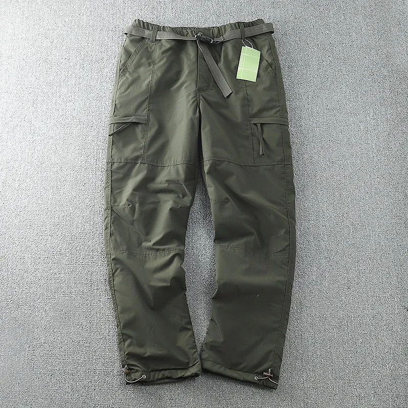 Men's Outdoor Pants Tactical Camping Breathable Fleece Trekking Cargo Trousers | 9019