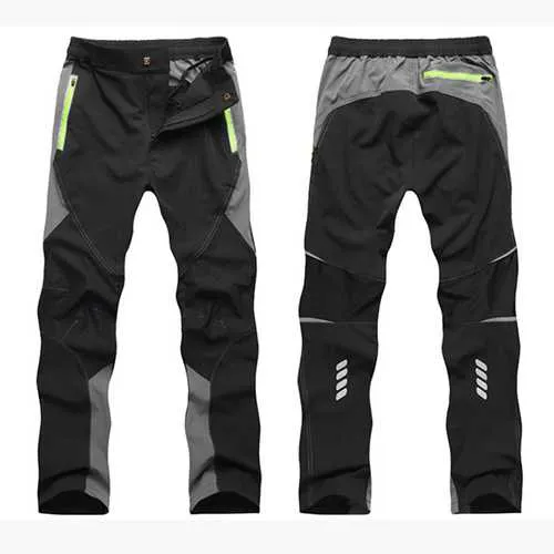 Mens Outdoor Ultra Thin Waterproof High Elastic Sport Pants Quick Dry Breathable Slim Fit Trousers