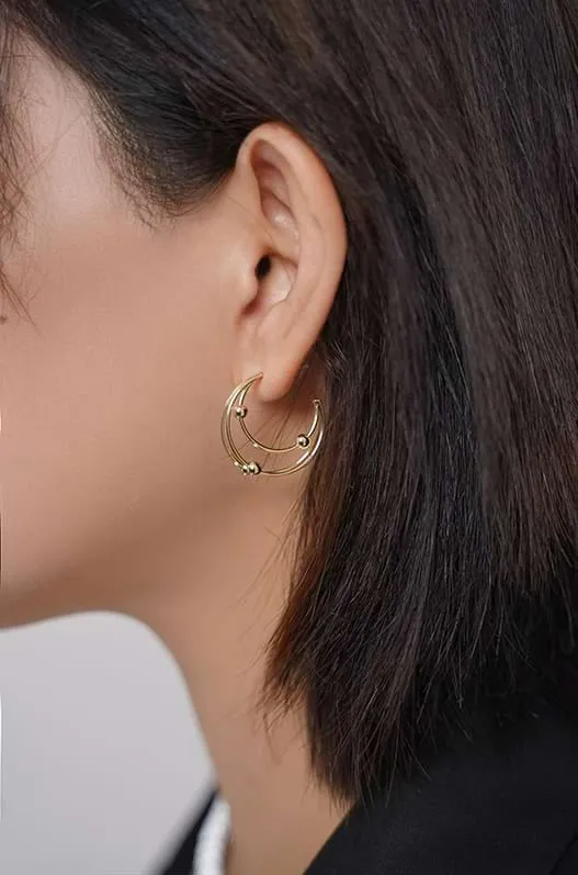 Multi-Ring Hoop Earrings