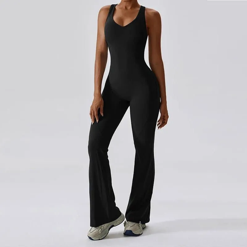 Naked Feeling Yoga Jumpsuit for Women - Anti-Shrink, Breathable, Quick Dry