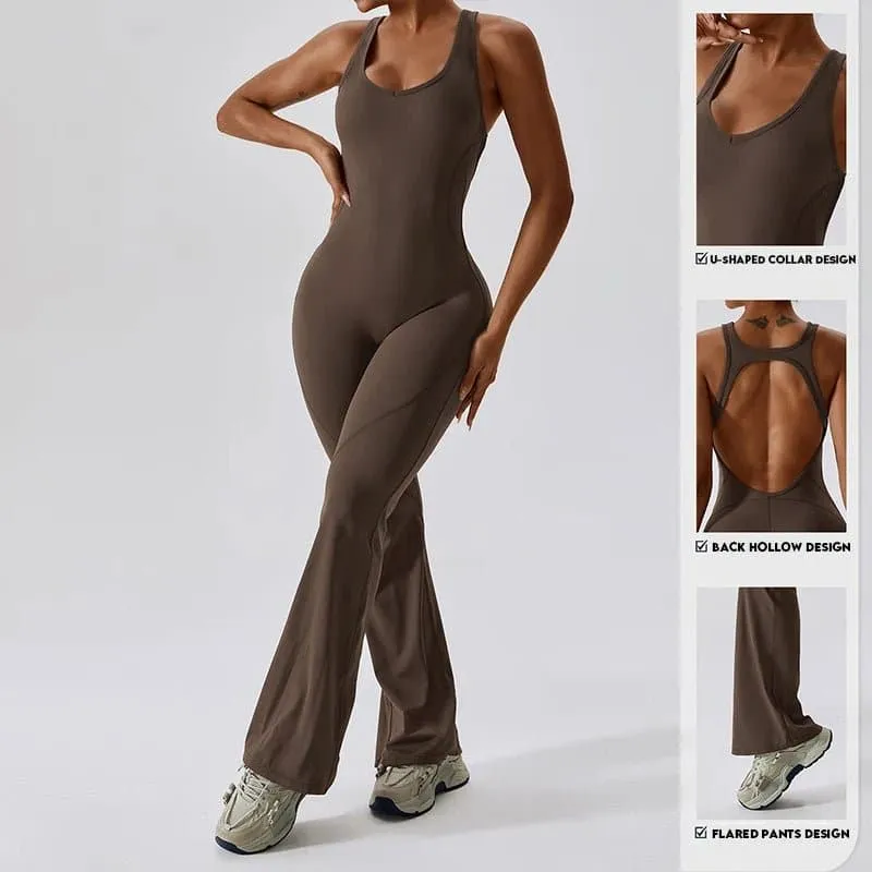 Naked Feeling Yoga Jumpsuit for Women - Anti-Shrink, Breathable, Quick Dry