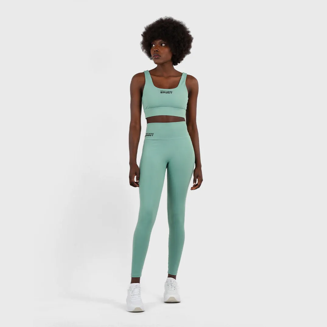 Northern Spirit - GALAXY WOMEN'S HIGH WAISTED TIGHT 27" - SHALE GREEN