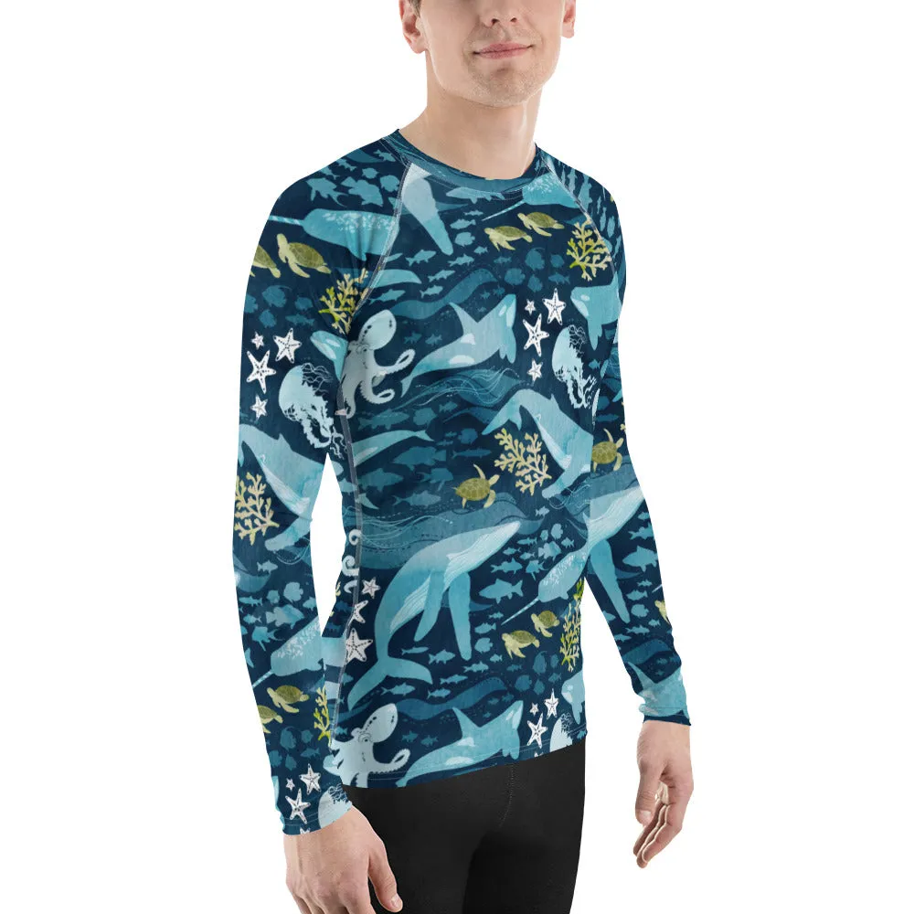 Ocean Life Unisex Rash Guard (POD)