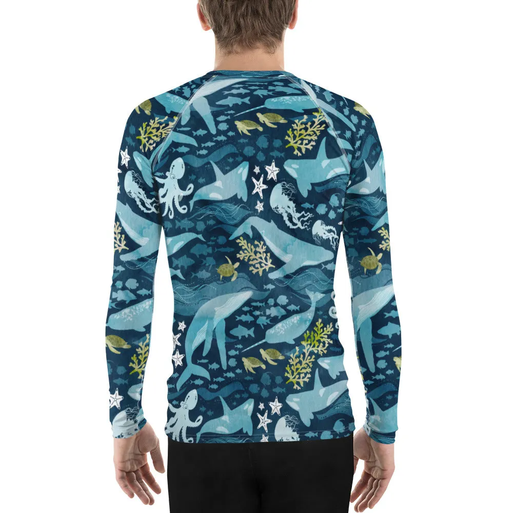 Ocean Life Unisex Rash Guard (POD)