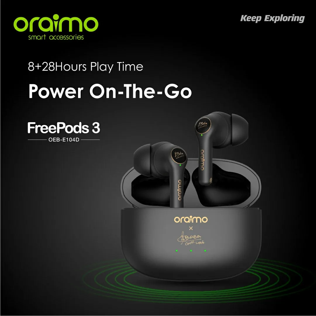 oraimo FreePods 3 TWS True Wireless Stereo Earbuds