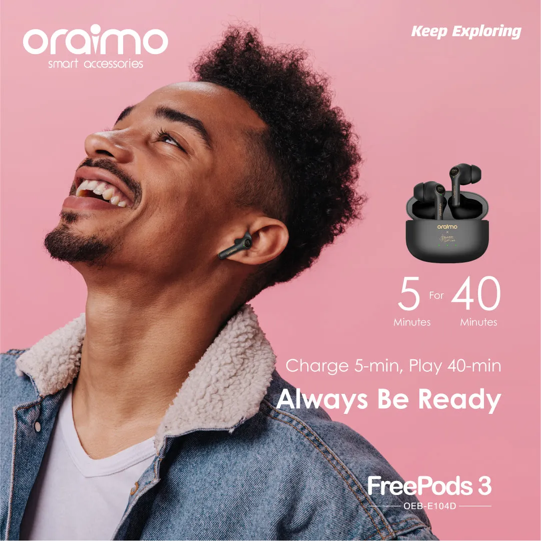 oraimo FreePods 3 TWS True Wireless Stereo Earbuds