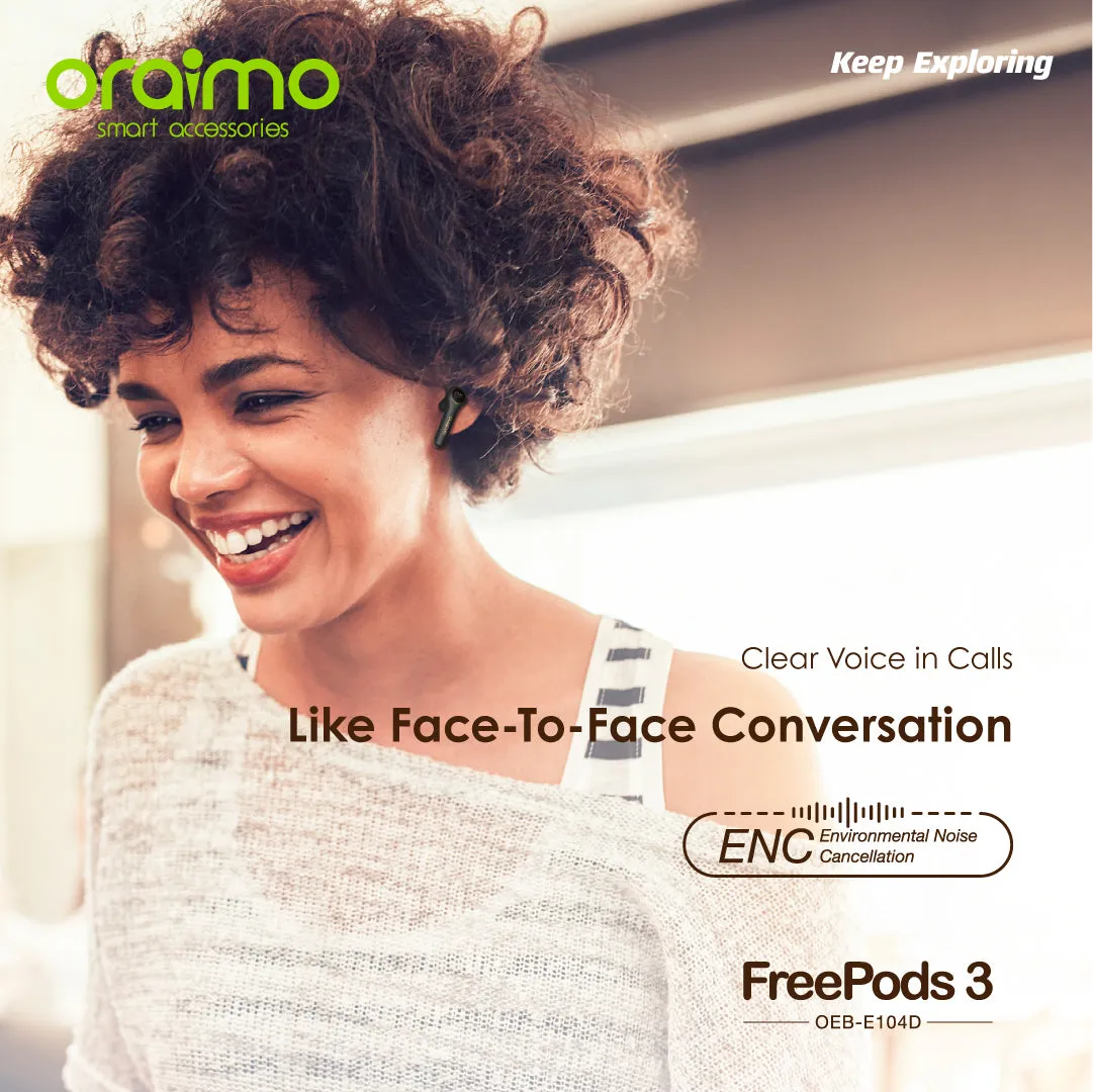 oraimo FreePods 3 TWS True Wireless Stereo Earbuds