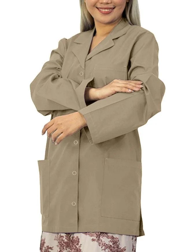 Panda Uniform Women's 32 Inch Snap Front Lab coat