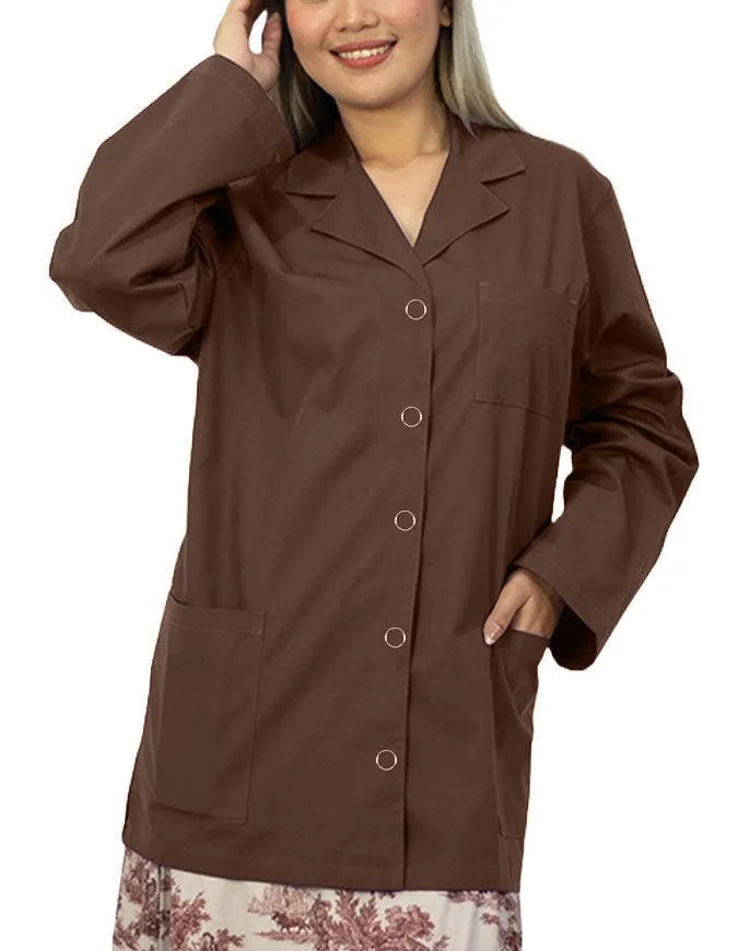 Panda Uniform Women's 32 Inch Snap Front Lab coat