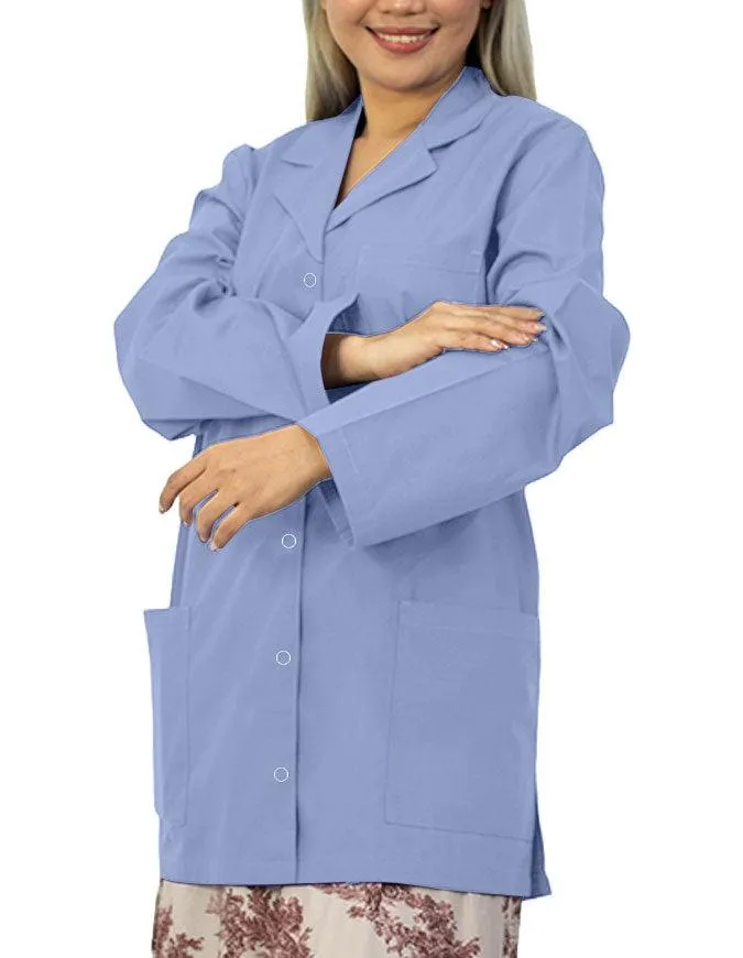 Panda Uniform Women's 32 Inch Snap Front Lab coat