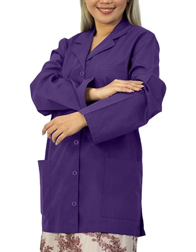 Panda Uniform Women's 32 Inch Snap Front Lab coat