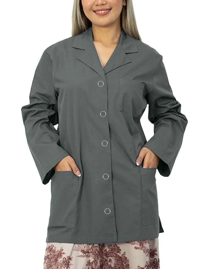 Panda Uniform Women's 32 Inch Snap Front Lab coat