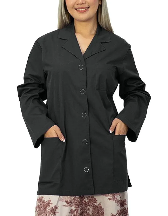 Panda Uniform Women's 32 Inch Snap Front Lab coat