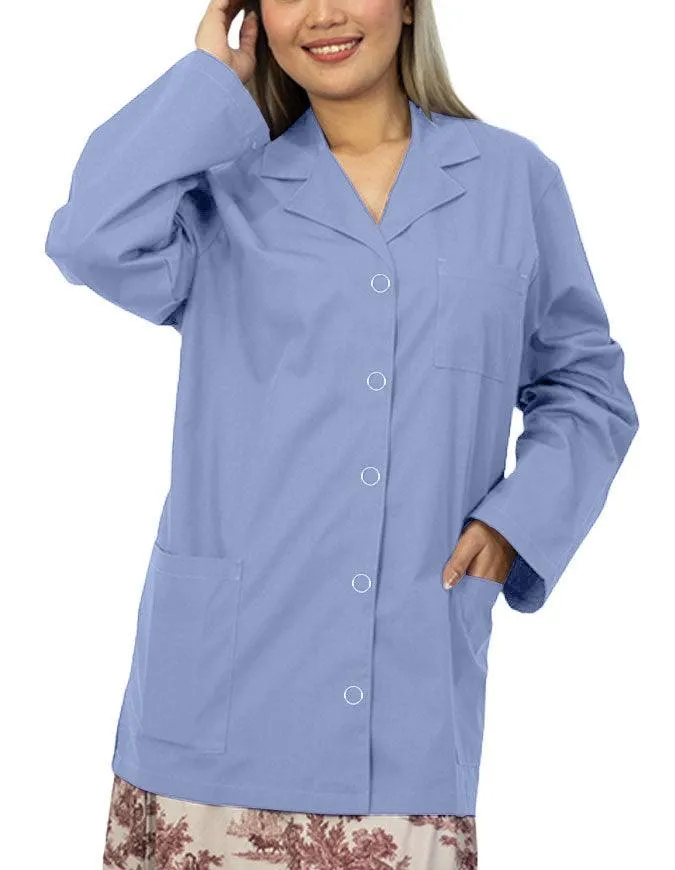 Panda Uniform Women's 32 Inch Snap Front Lab coat