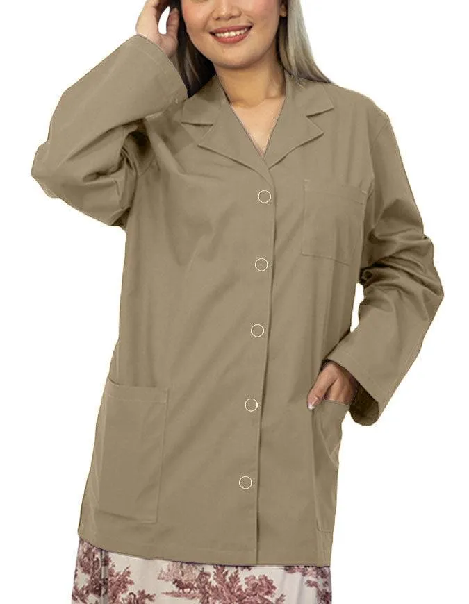 Panda Uniform Women's 32 Inch Snap Front Lab coat