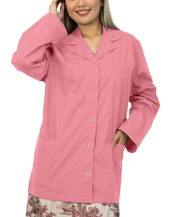 Panda Uniform Women's 32 Inch Snap Front Lab coat